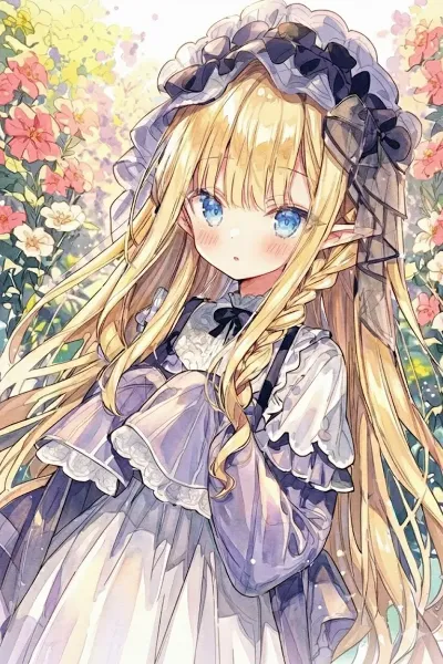 花園に咲く、金糸雀