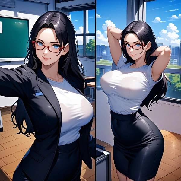 静香先生にジャケットを脱がれると「ぷるるん」と聞こえてきそうでつらい❤