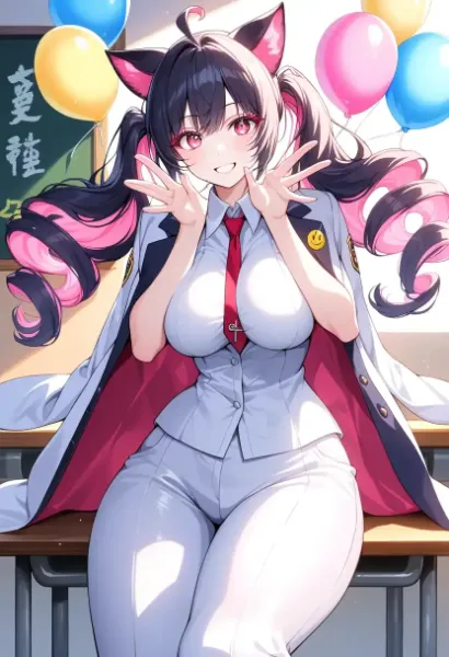 猫耳少女の男装パーティー