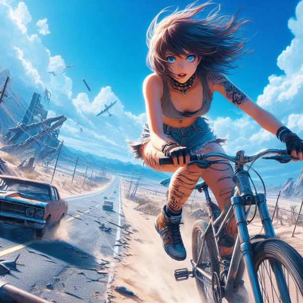 車なんて抜いちゃうんだからね！おっとカメラ邪魔 ＞＜