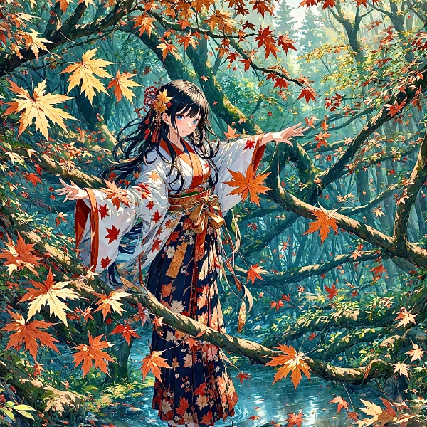 もみじ舞踊る🐾