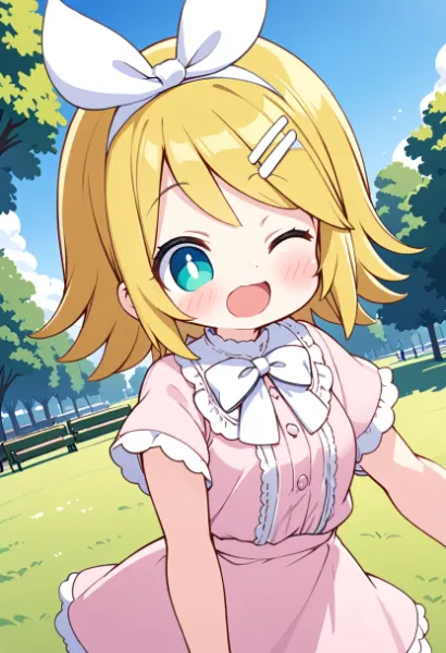 鏡音リン・レン☆公園にて