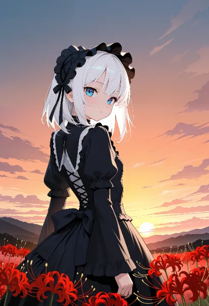 うちの子と彼岸花