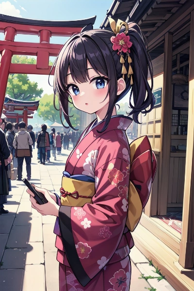 初詣の待ち合わせ