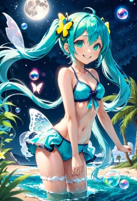 海物語　海の妖精と出会う
