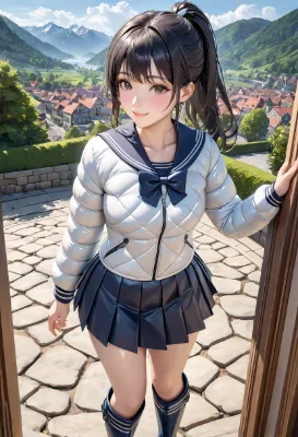 白セーラーダウン