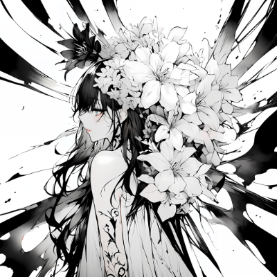 墨 x 花