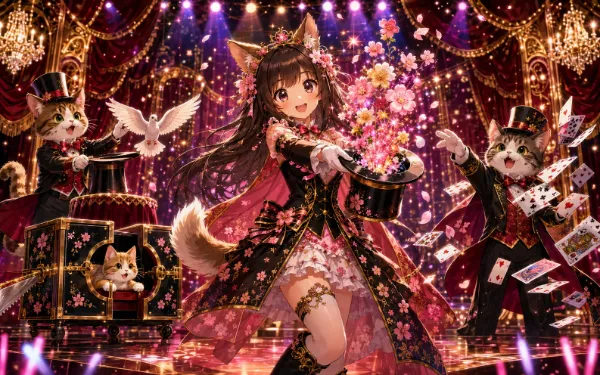 今宵開演！にゃんこマジックショー