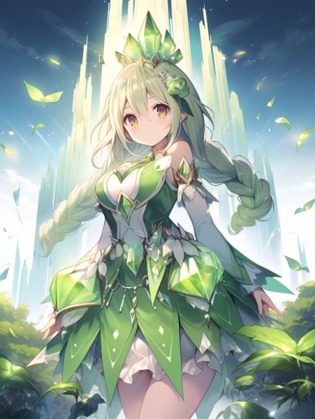 No.785 草の魔法少女✕クリスタルタワー