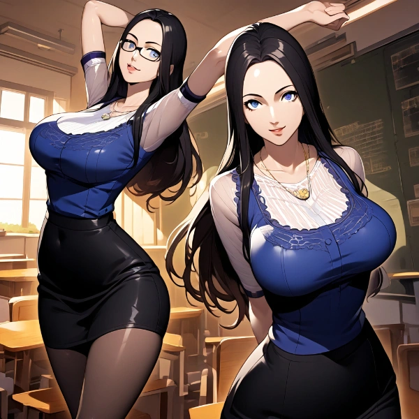 眼鏡を外した静香先生もミステリアスで素敵だ♥