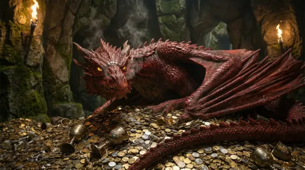 宝の守護者、赤きドラゴンの咆哮