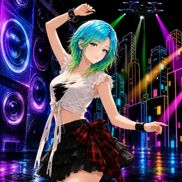 ネオンライトのダンス