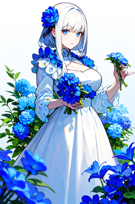 青いバラ