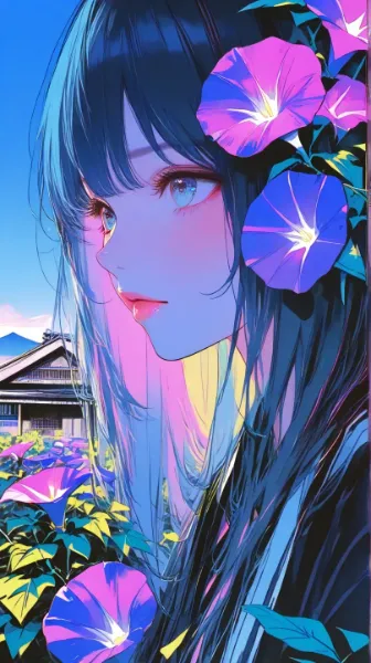 朝顔(8月1日,誕生花)