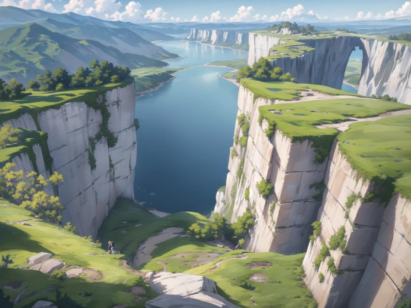 TRPG用背景素材　浸食渓谷