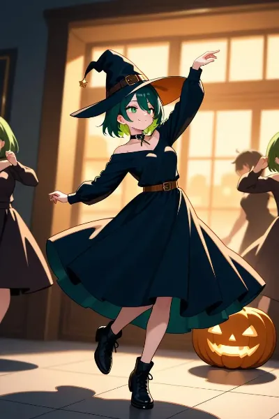 ハロウィンで、魔女になってみた🎵　マリア