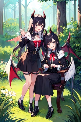 森で出会った可愛い悪魔