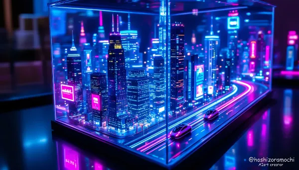 未来都市のジオラマ - Future city diorama