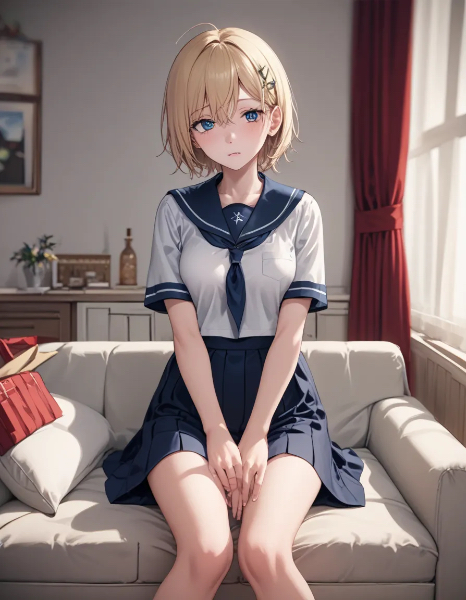 セーラー服のコスプレ