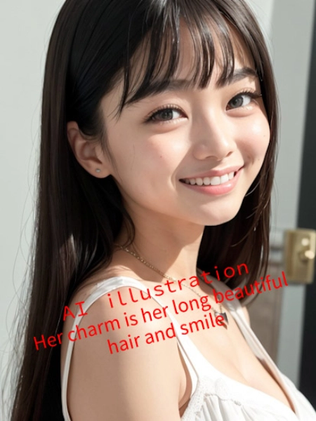 チャームポイントは髪と笑顔