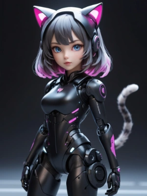 ねこ型ロボット娘
