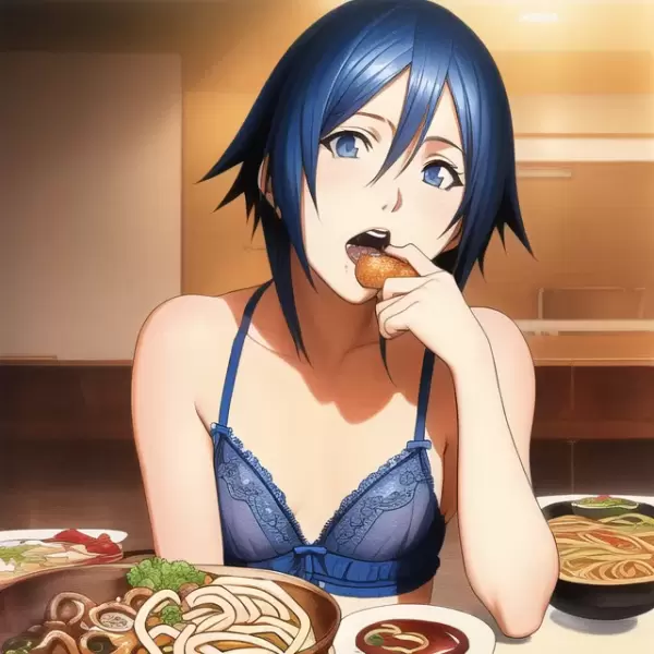 お昼はうどんとおいなりさん