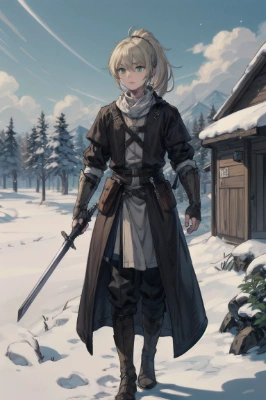 金髪女剣士2