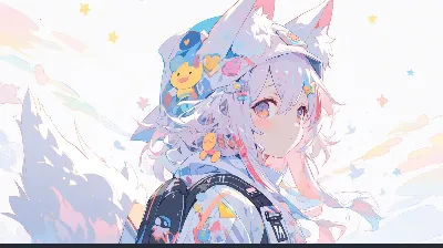 夢のステッカーを集める星空のキツネ
