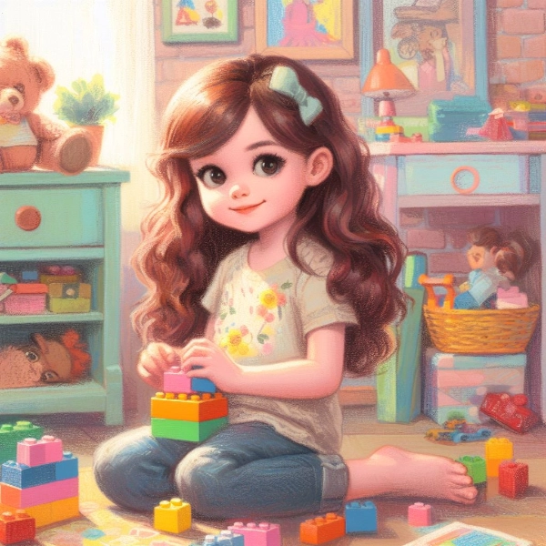 子供とレゴブロック