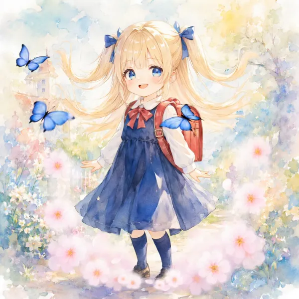ジャンプする女の子