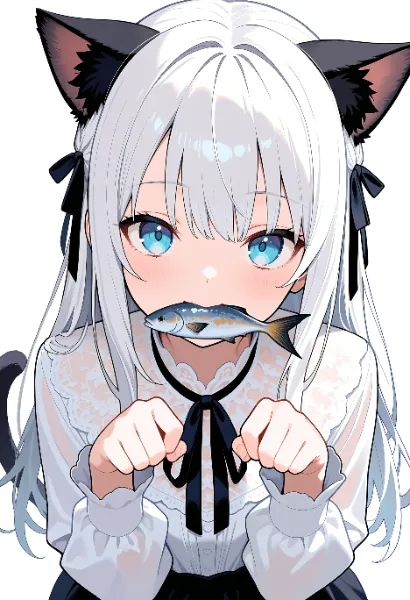 お魚くわえたどら猫