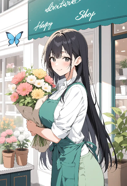 花屋の店員さん