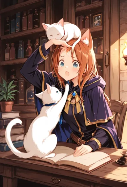 猫の魔法使い見習い