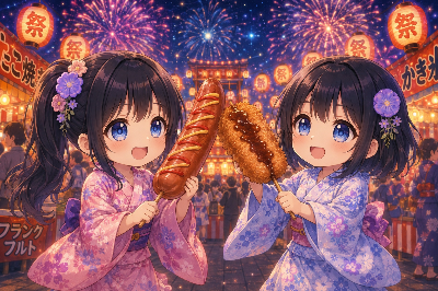 彩光の夜店めぐり