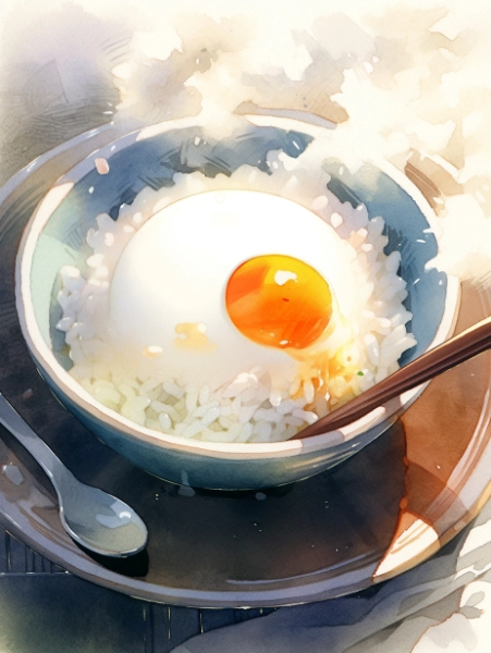 たまごのせ……かけごはん