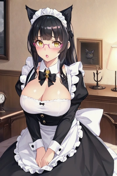 黒猫メイド