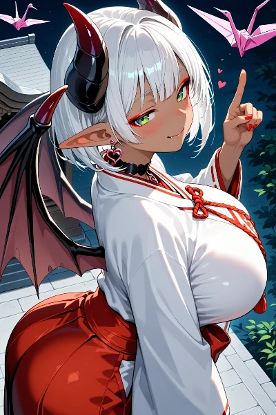 2025/07/28_褐色サキュバスの折り紙