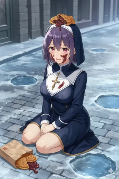 たい焼き on head