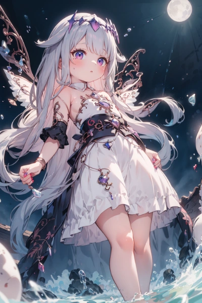 満月とビジュー