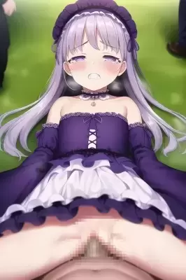 紫ドレスちゃんを描いてみた