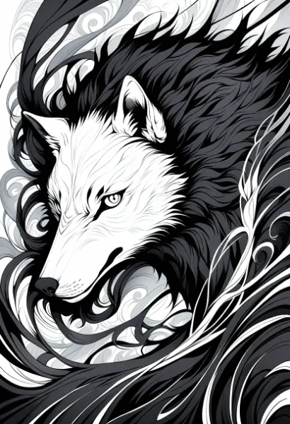 風を纏う黒狼の眼光