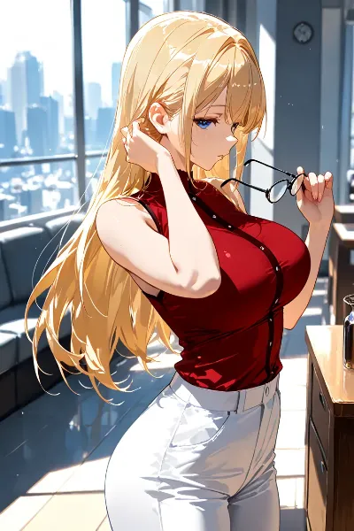 メガネを外して