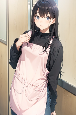 エプロンお姉さん