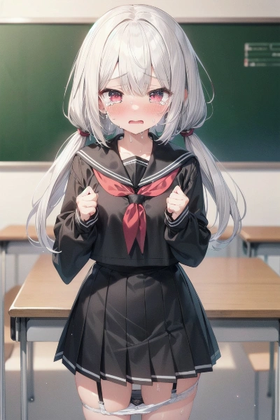 白髪少女