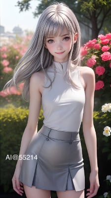 銀髪美少女