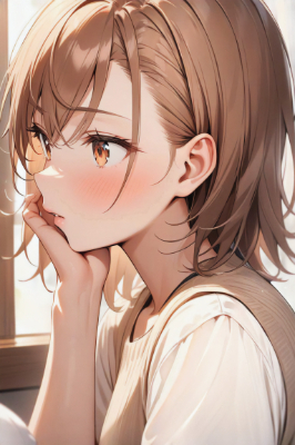 美琴さんため息つく