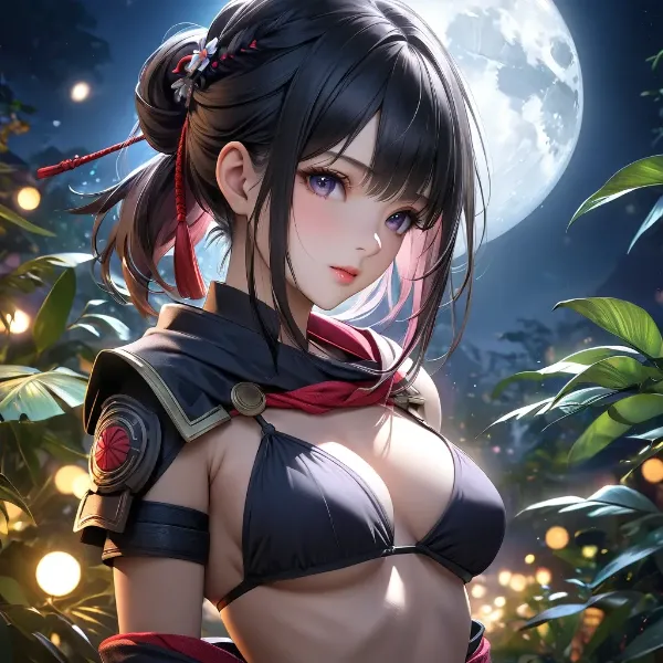 月下の妖艶戦士