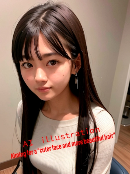 ロングヘア美少女