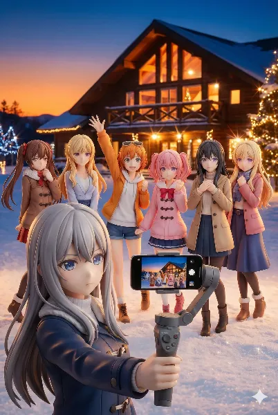 ジンバルで撮影（おま好きガールズ×スマホ用ジンバル）