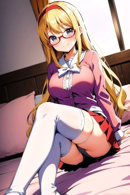 カチューシャの女の子